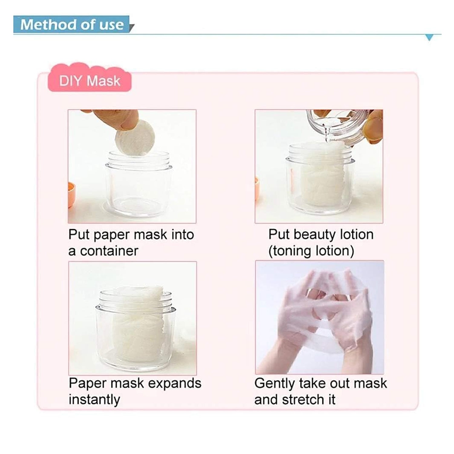 6144 Facial Lotion Tissue Paper DIY Home Spa Coin Face Mask/ Compressed Facial Whitening Tablet Face Mask Sheet for Women and Girl - Pack of 100 DeoDap