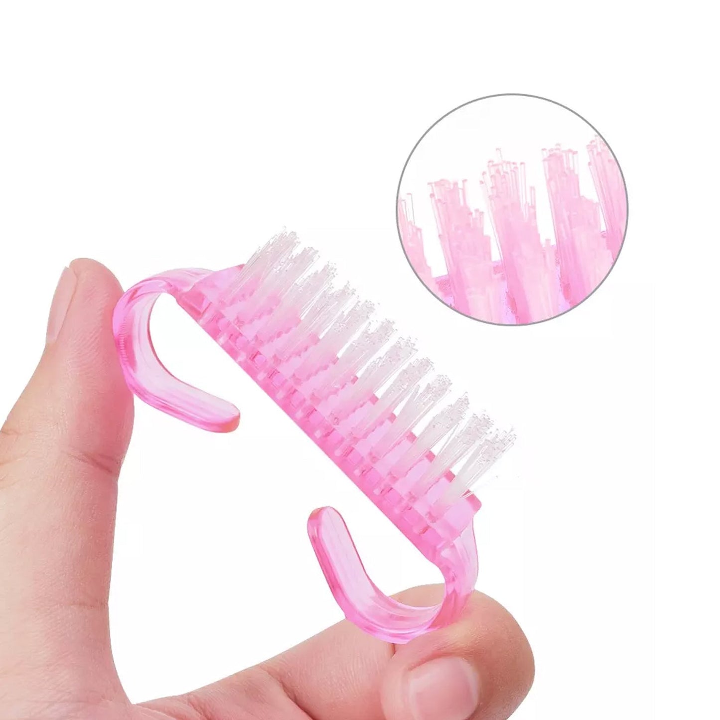 6617 Handle Grip Nail Brush Hand Finger Toe Nail Cleaning Brush Manicure Pedicure Scrubbing Cleaner For Regular Use DeoDap