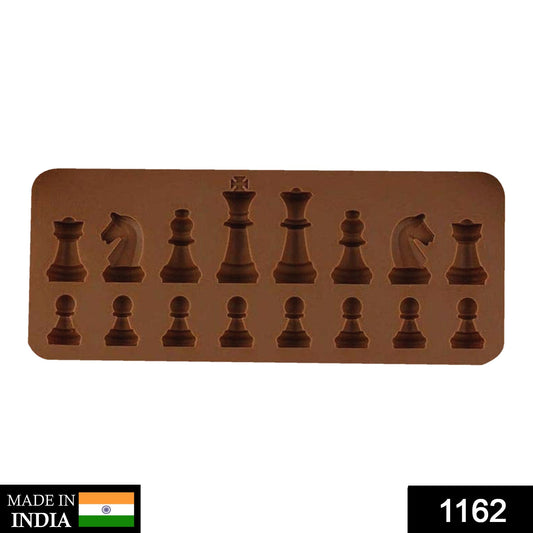 1162 Silicone Chocolate Chess Shaped Mould - 16 Cavity DeoDap