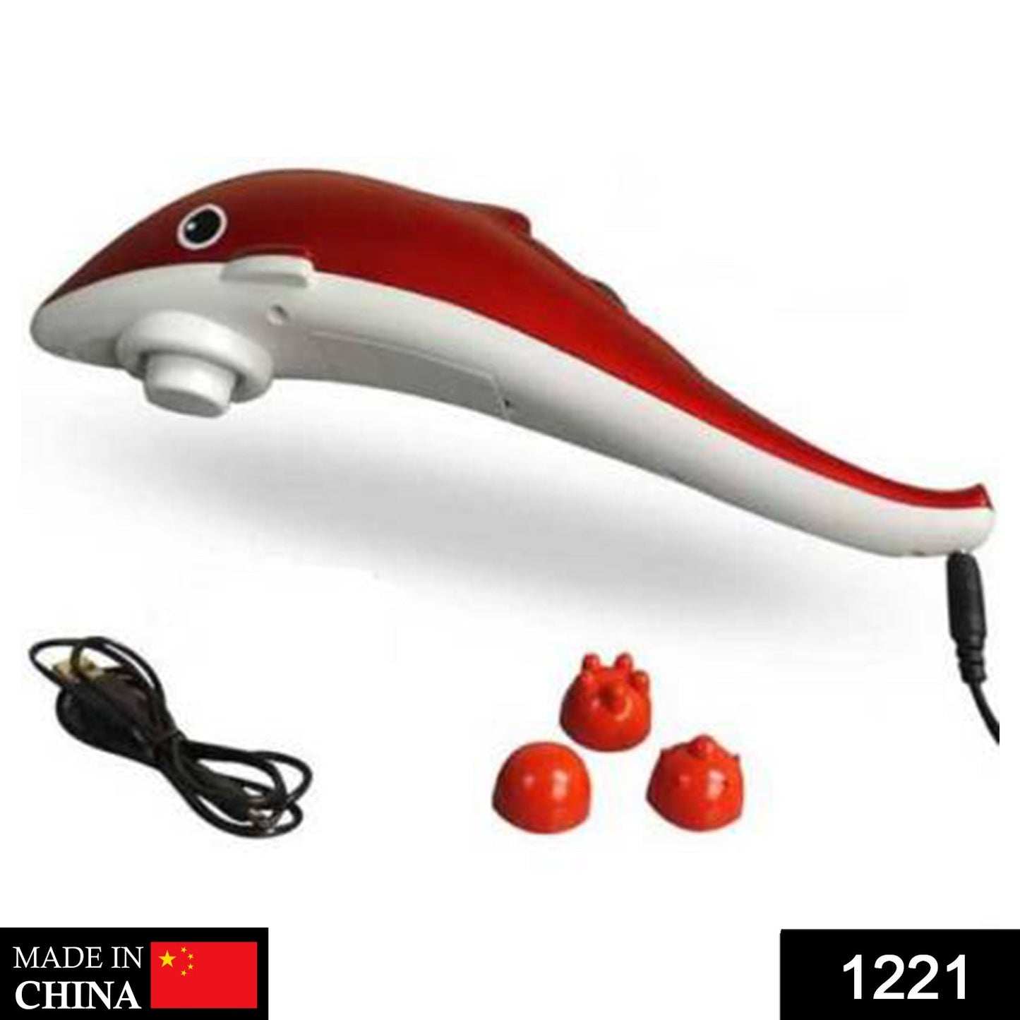 1221 Dolphin Handheld Body Massager to Aid Pain and Stress DeoDap