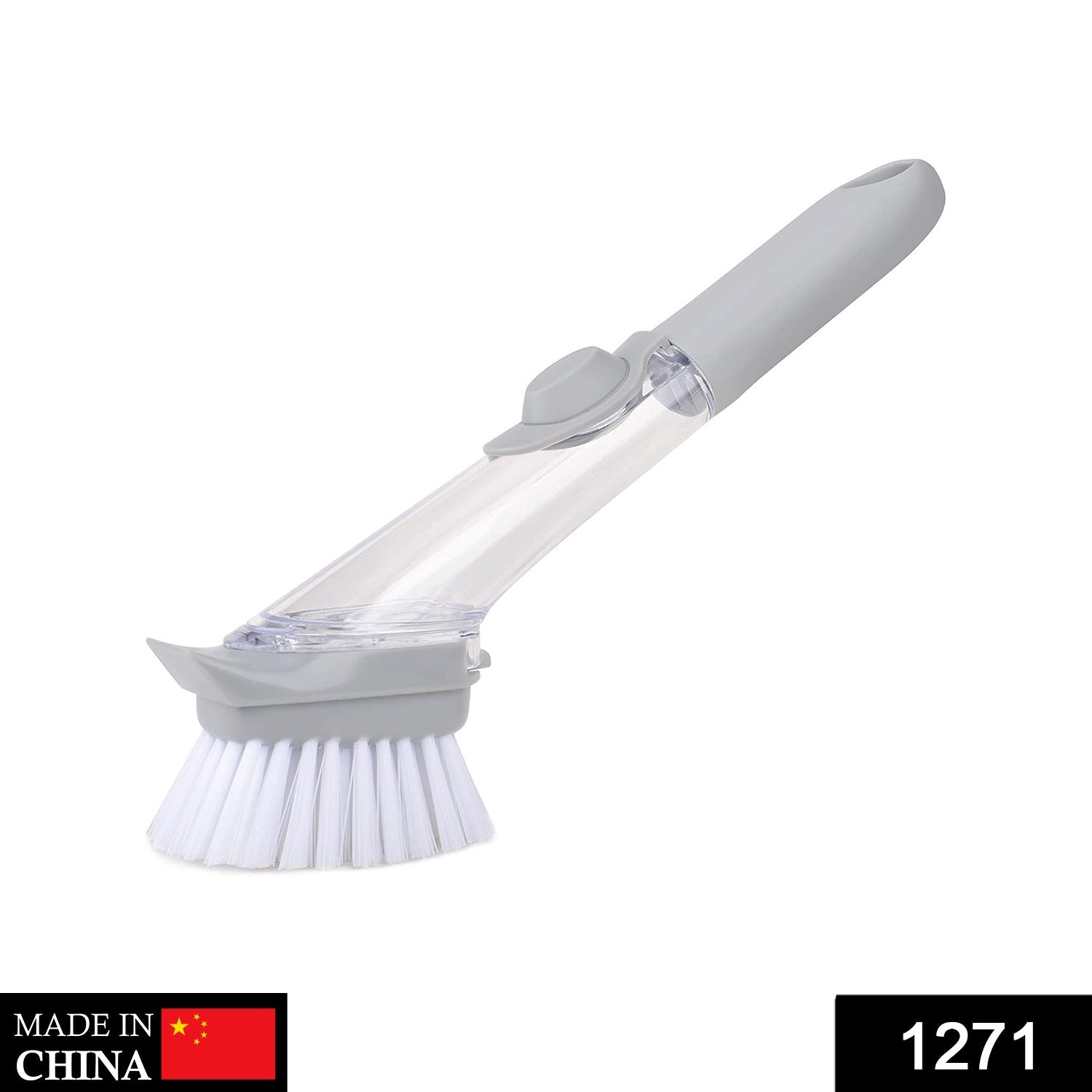 1271 Automatic Liquid Dispenser Dish Clean Brush Scrubber DeoDap