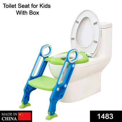 1483 2 in 1 Training Foldable Ladder Potty Toilet Seat for Kids DeoDap