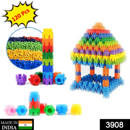 3908 120 Pc Hexa Blocks Toy used in all kinds of household and official places specially for kids and children for their playing and enjoying purposes. DeoDap