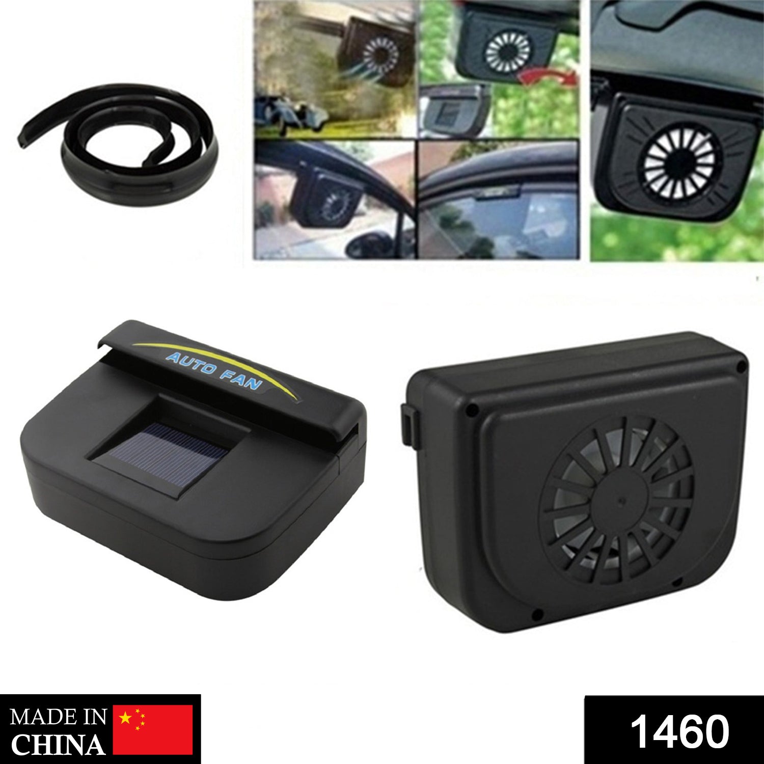 1460 Plastic Auto Cool- Solar Powered Ventilation Fan Keeps Your Parked Car Cool DeoDap