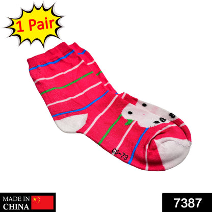 7387 1PAIR SOCKS PRINTED TRENDY MULTIPLE DESIGNER SOCKS DeoDap