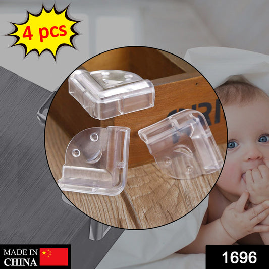 1696 Table Corners Edge Protector Guards for Baby Child Safety (Pack of 4Pc) DeoDap