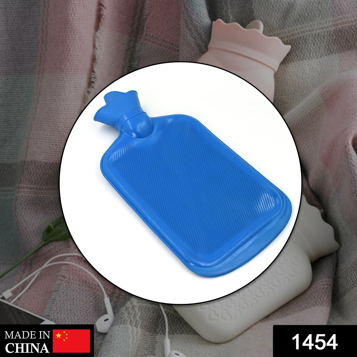 1454 Hot water Bag 2000 ML used in all kinds of household and medical purposes as a pain relief from muscle and neural problems. DeoDap