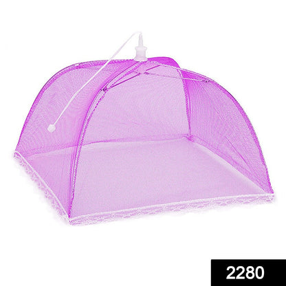 2280 Food Covers Mesh Net Kitchen Umbrella Practical Home Using Food Cover (Multicolour) DeoDap