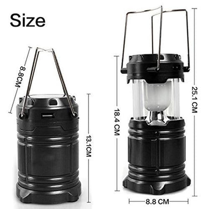 874 Rechargeable Camping Lantern LED Solar Emergency Light Bulb DeoDap