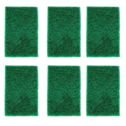 3438 Scrub Sponge Cleaning Pads Aqua Green (Pack Of 6) DeoDap