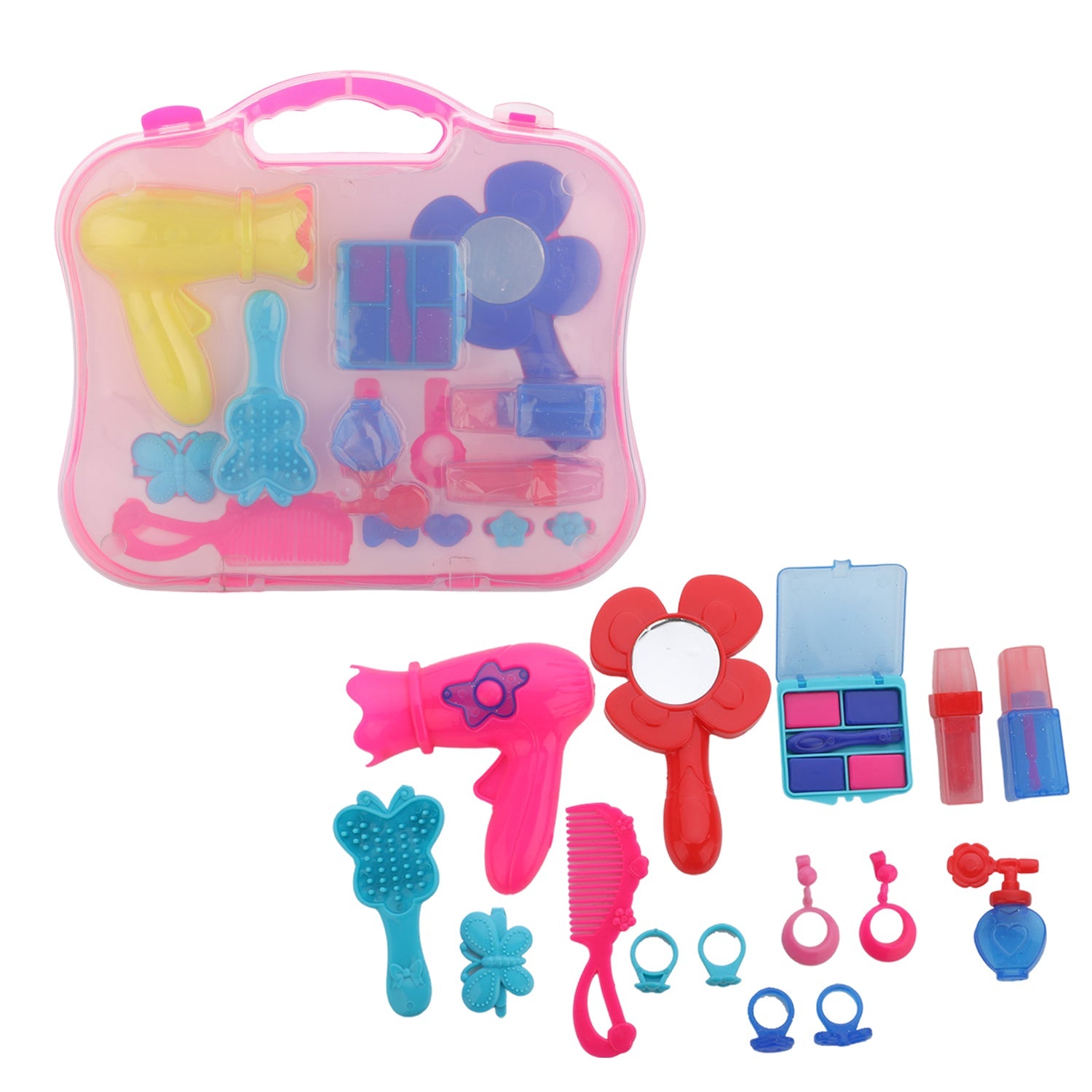 8096 Beauty Toy Set, Girls Makeup Kit Pretend & Play Beauty Salon Makeup Kit with a Beauty Suitcase DeoDap