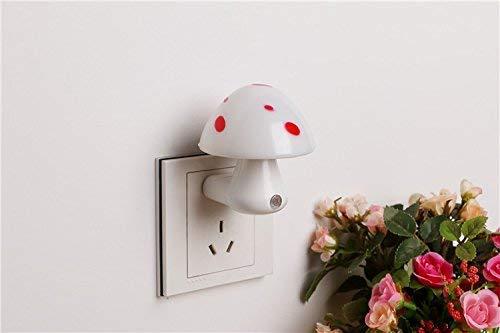 0254 Automatic Night Sensor Mushroom Lamp (0.2 watt, Multicolour) DeoDap