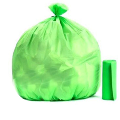 1586 Bio-degradable Eco Friendly Garbage/Trash Bags Rolls (24" x 32") (Green) DeoDap