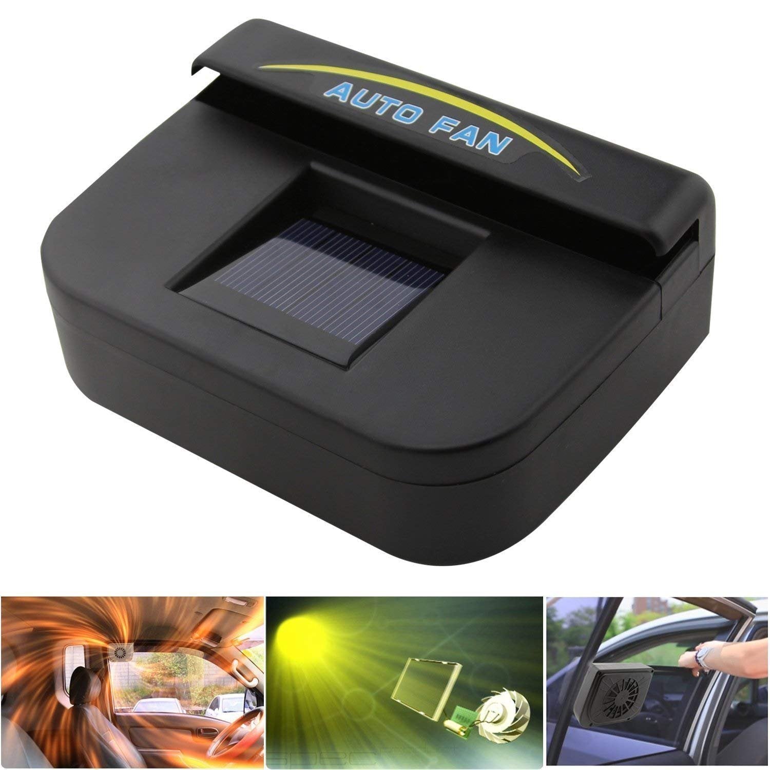 1460 Plastic Auto Cool- Solar Powered Ventilation Fan Keeps Your Parked Car Cool DeoDap