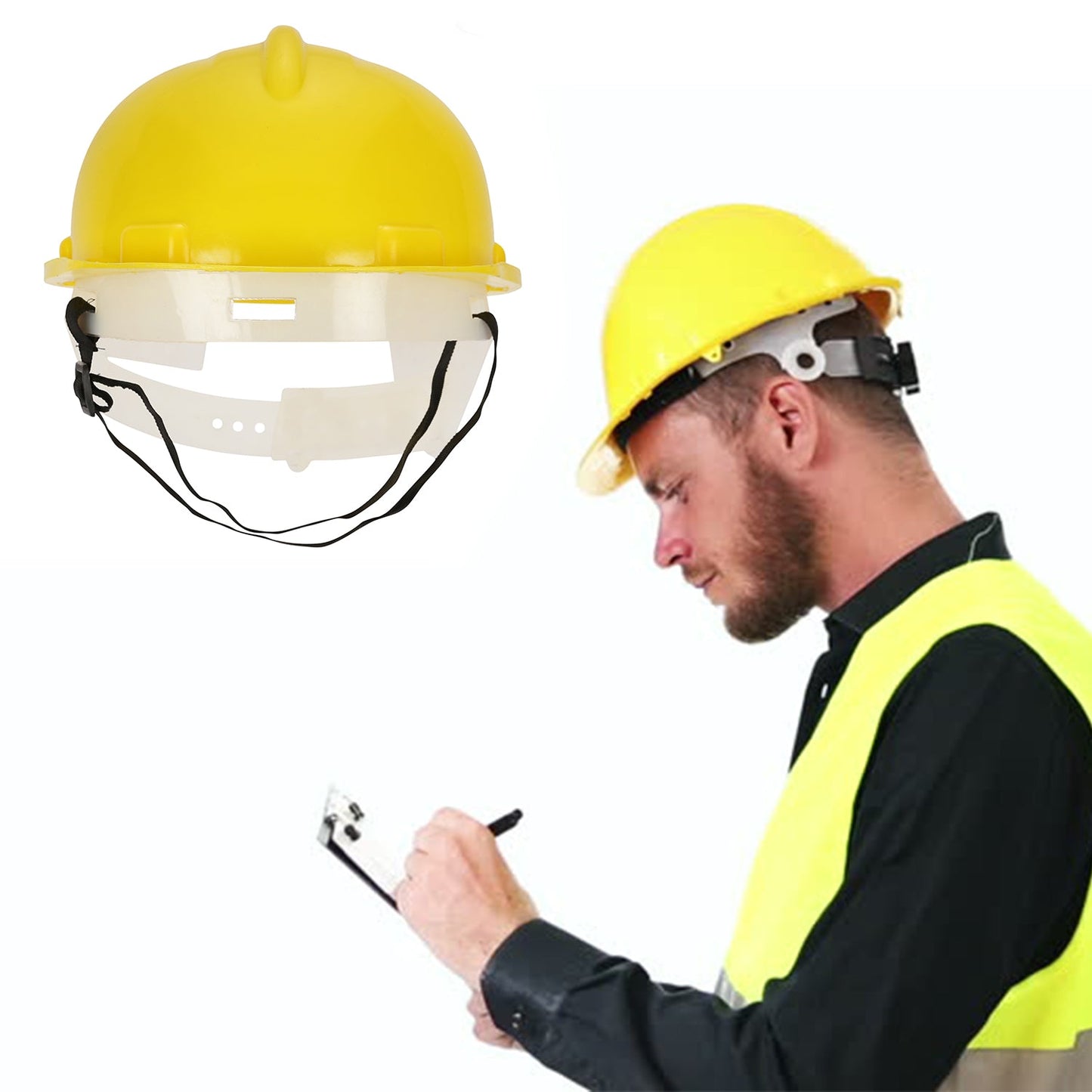 1798 Yellow Plastic Hard Hat Construction Cap (1Pc Only) DeoDap