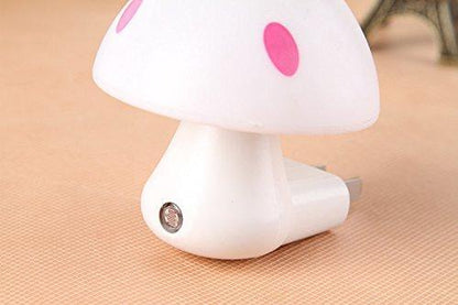 0254 Automatic Night Sensor Mushroom Lamp (0.2 watt, Multicolour) DeoDap