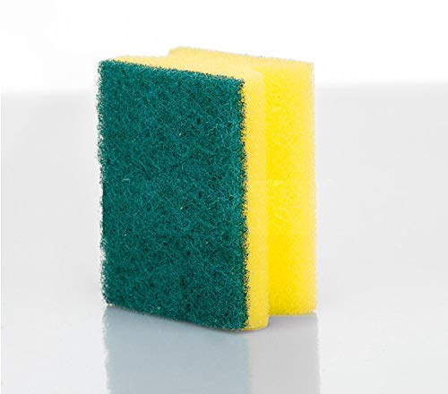 1421 Scrub Sponge 2 in 1 Pad for Kitchen, Sink, Bathroom Cleaning Scrubber DeoDap