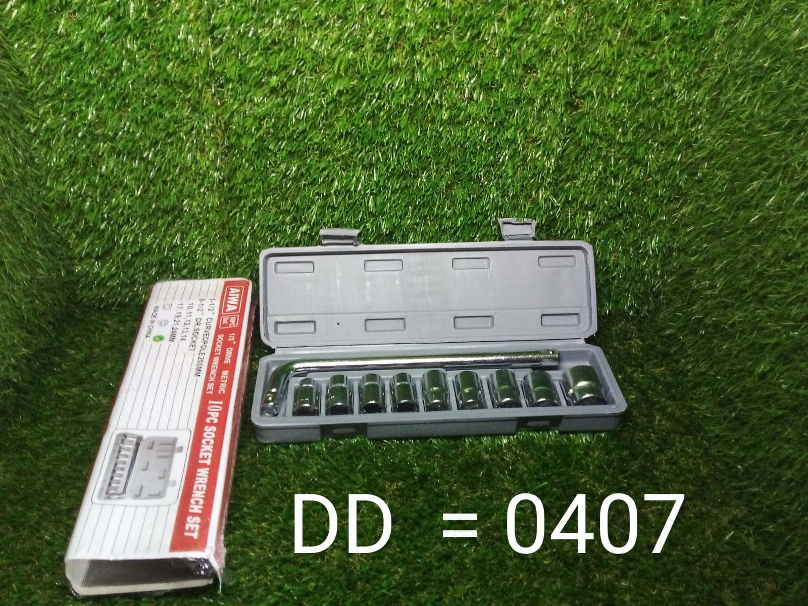 407 -10 pc, 6 pt. 3/8 in. Drive Standard Socket Wrench Set DeoDap