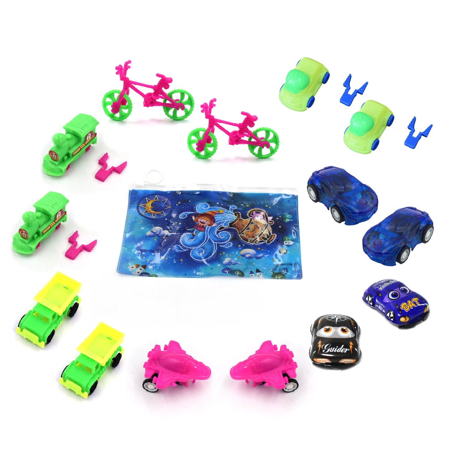 4402 Toys for Kids Friction Powered Vehicle Toy for Baby Push & Go Toys Combo Set for Boys & Girls ( Pack of 15) DeoDap