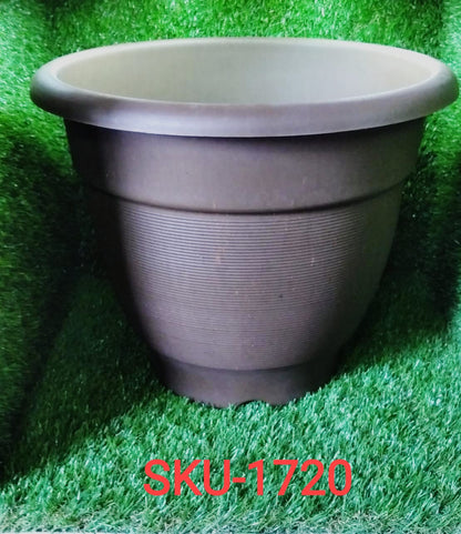 1720 Garden Heavy Plastic Planter Pot Gamla 17x14 inch Color May Vary (1Pc) DeoDap