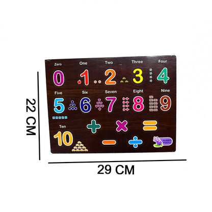 3494 Wooden Counting Number Montessori Educational Pre-School Puzzle Toy for Kids Amd-Deodap