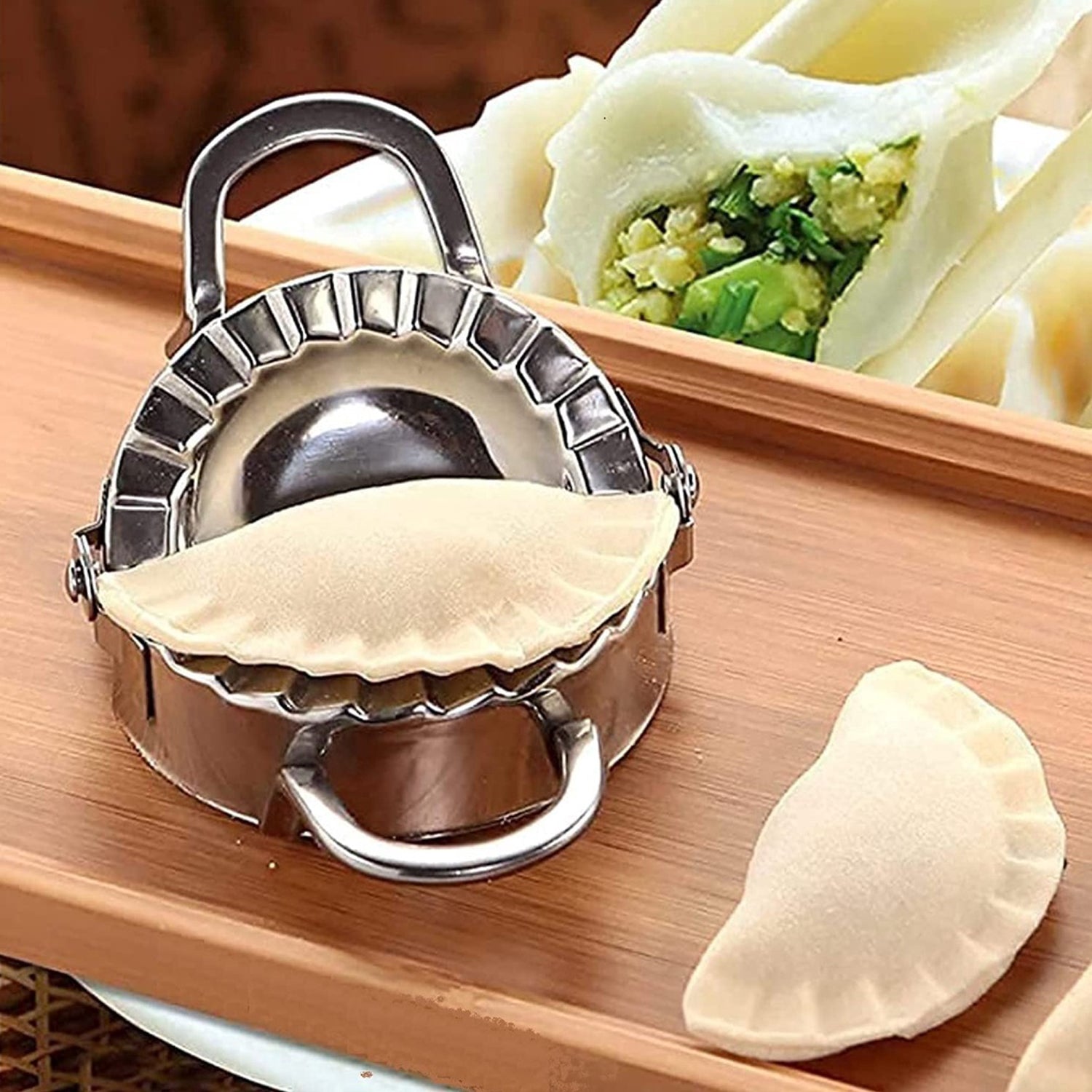 2824 Stainless steel Gujiya/Gujia  Mould Cutter Kitchen Mould DeoDap