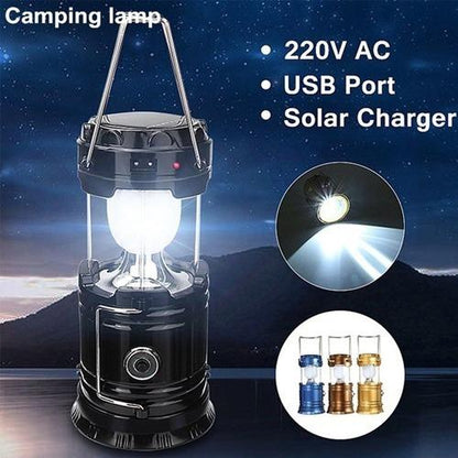 874 Rechargeable Camping Lantern LED Solar Emergency Light Bulb DeoDap