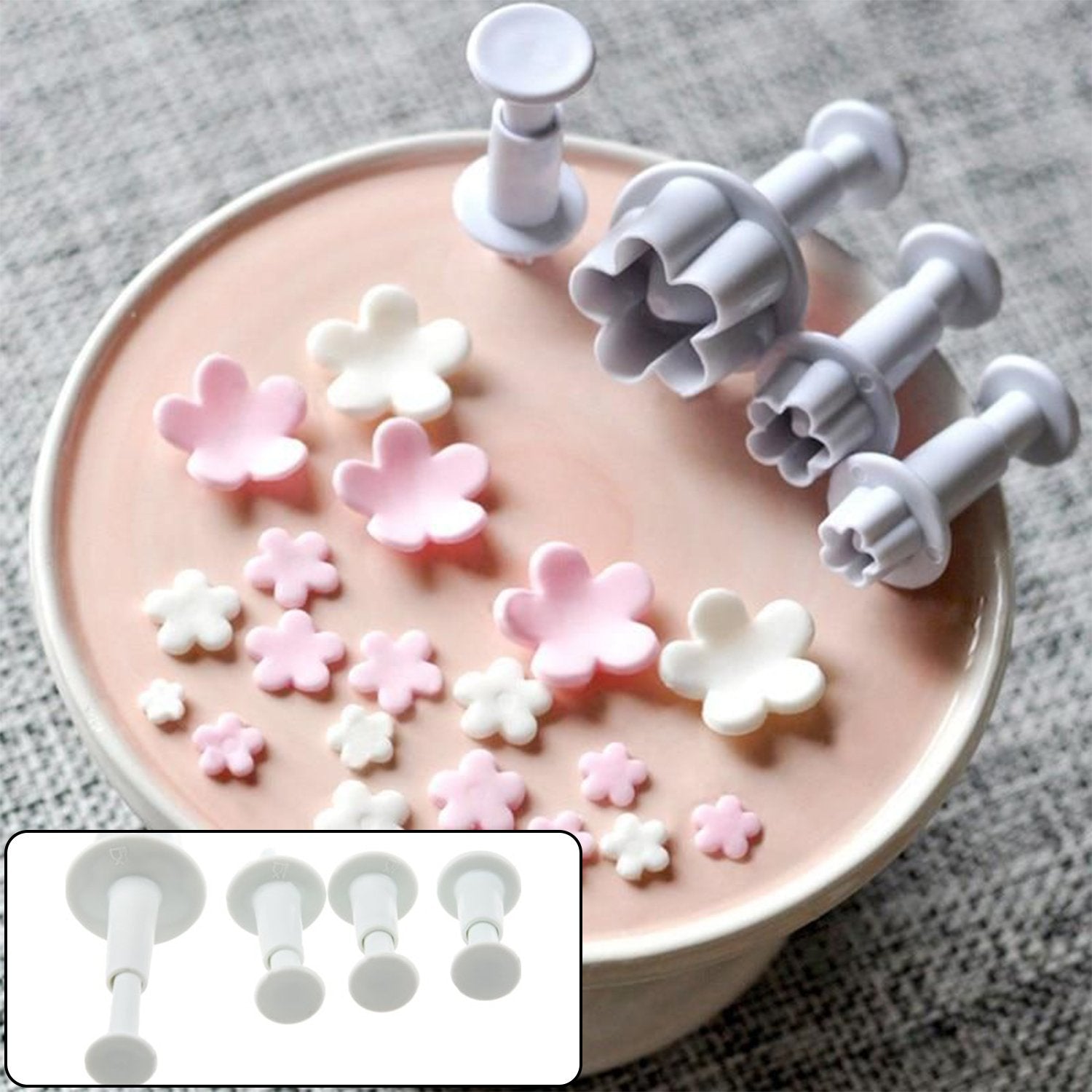 4751 42 Piece Fondant Cake Cookie Plunger Cutter DeoDap