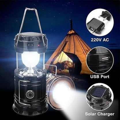 874 Rechargeable Camping Lantern LED Solar Emergency Light Bulb DeoDap