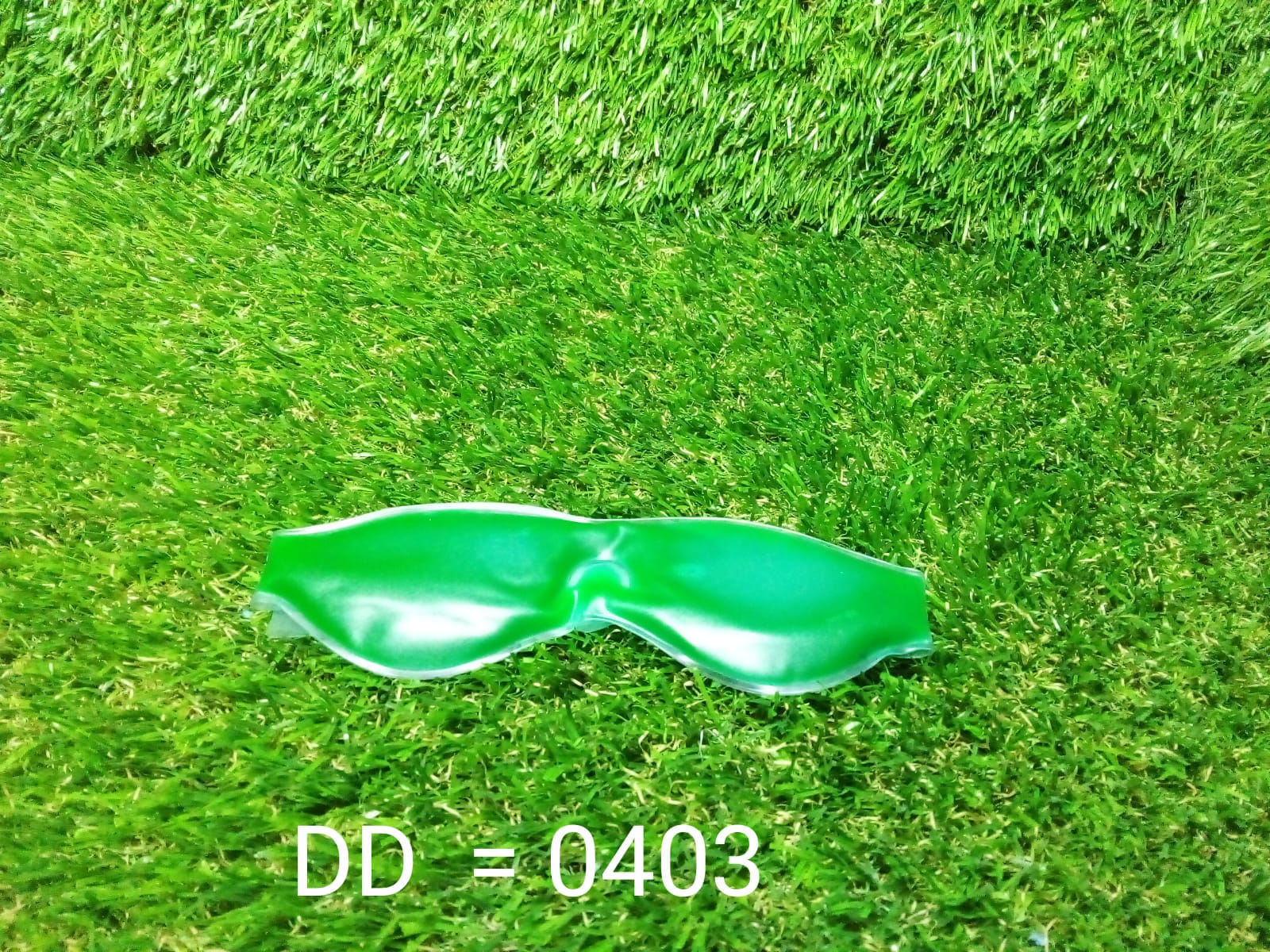 403 Cold Eye Mask with Stick-on Straps (Green) DeoDap