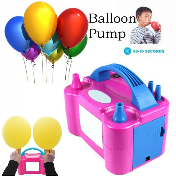 1599 Portable Dual Nozzle Electric Balloon Blower Pump Inflator DeoDap