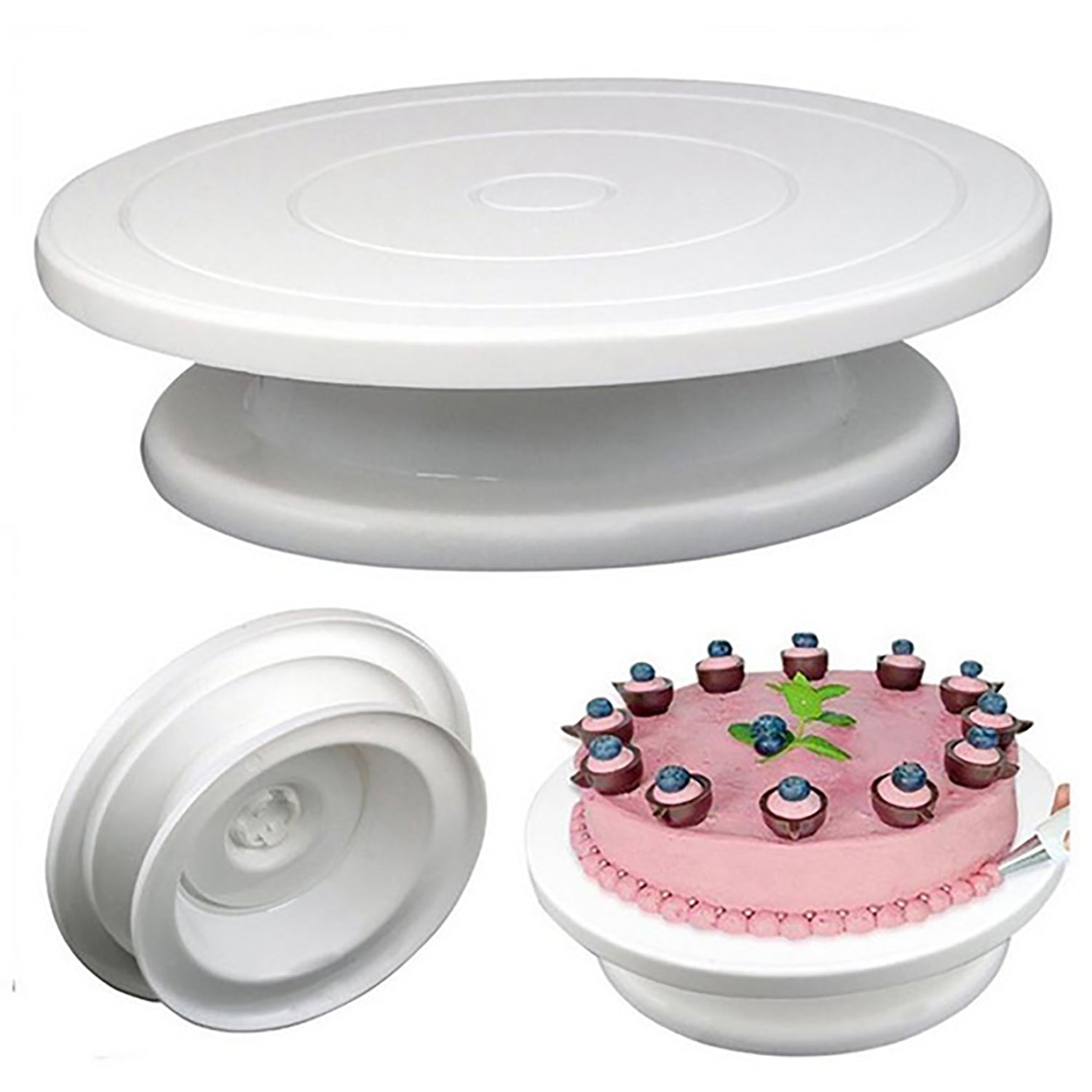 2540 Rotating Cake Stand for Decoration and Baking ( 28 Cm) DeoDap