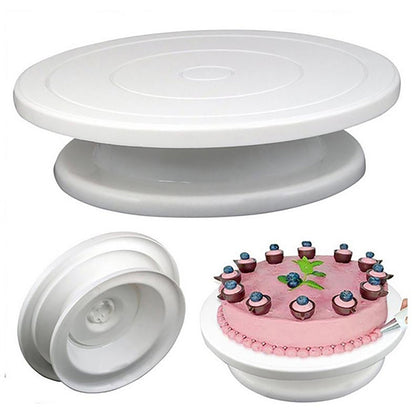 2540 Rotating Cake Stand for Decoration and Baking ( 28 Cm) DeoDap