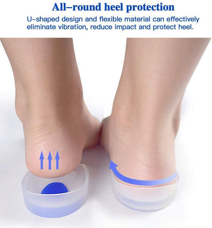 1413 Gel Heel cups Silicon Heel Pad for Heel Ankle Pain DeoDap