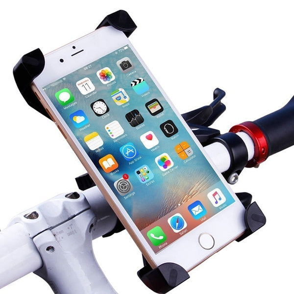 1456 Bike Phone Mount Anti Shake and Stable Cradle Clamp with 360Â° Rotation DeoDap