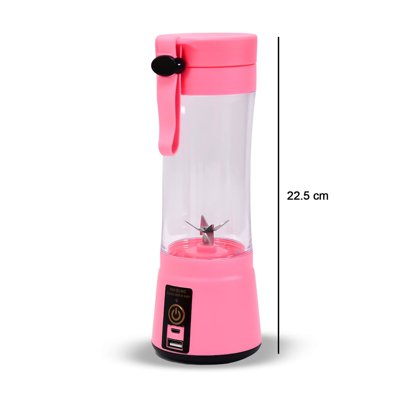 0121 Portable 6 Blade Juicer Cup USB Rechargeable Vegetables Fruit Juice Maker Juice Extractor Blender Mixer With Power Bank DeoDap