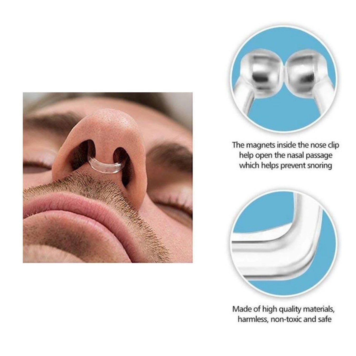 0338A Snore Free Nose Clip (Anti Snoring Device) - 1pc DeoDap