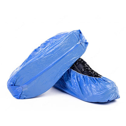 4912 Type Plastic Elastic Top Disposable Shoe Cover for Rainy Season (50 Pairs) DeoDap