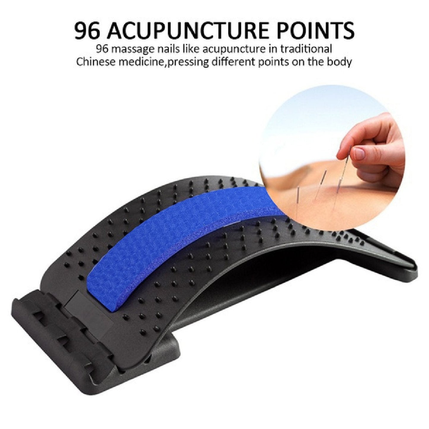 1653 Multi-Level Back Stretching Device Back Massager Lumbar Support DeoDap