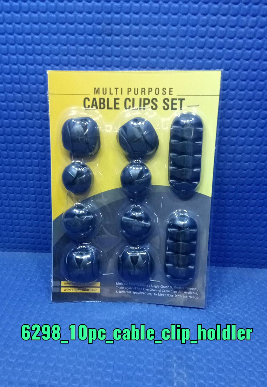 6298 10PCS CABLE HOLDER AND SUPPORTER FOR GIVING SUPPORT AND STANCE TO ALL KIND OF CABLES. DeoDap