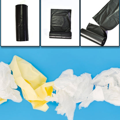 9262 Black 1Roll Garbage Bags/Dustbin Bags/Trash Bags 60x80cm DeoDap