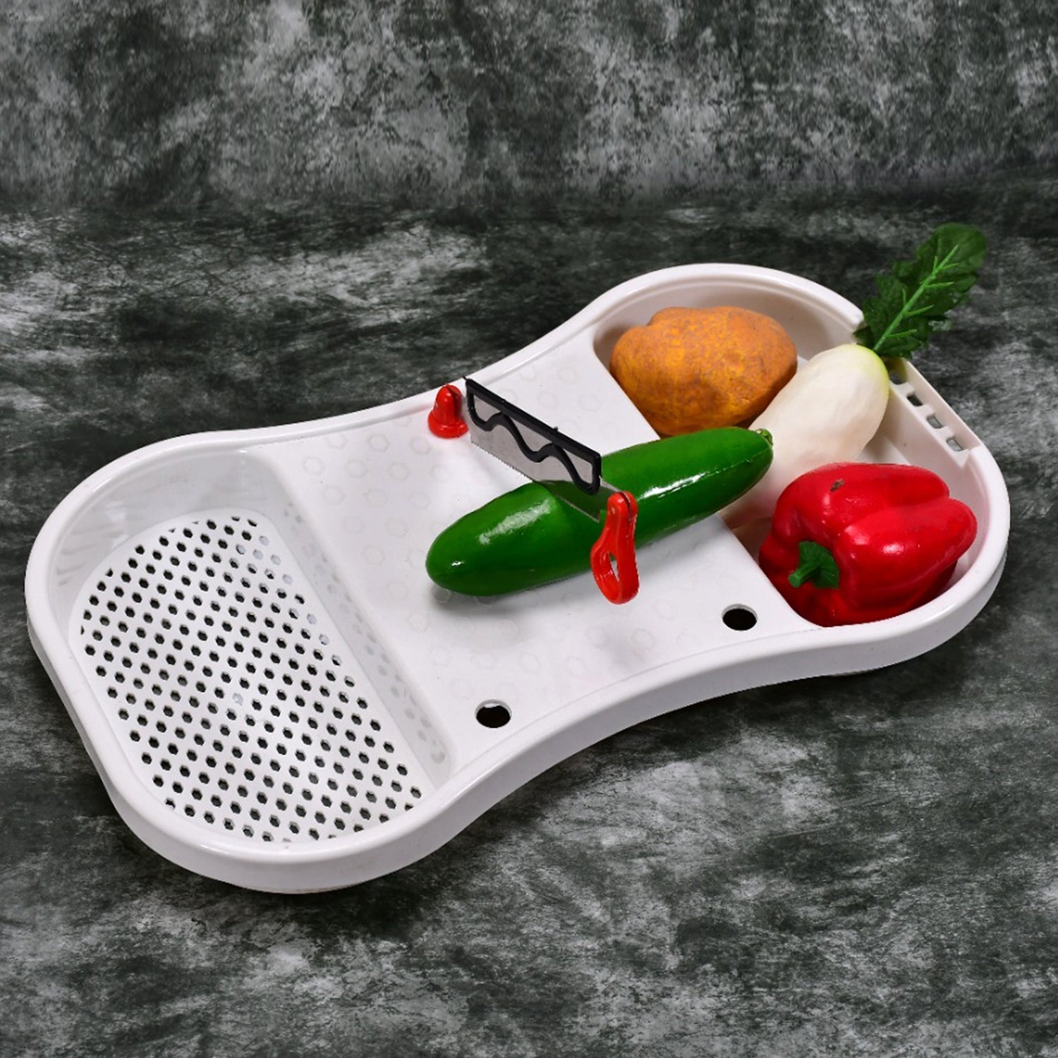 2680 Twin Bladed Plastic Made Cutting Board Big DeoDap