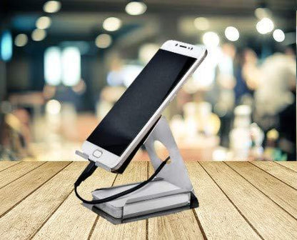 622 Mobile Phone Metal Stand (Silver) DeoDap