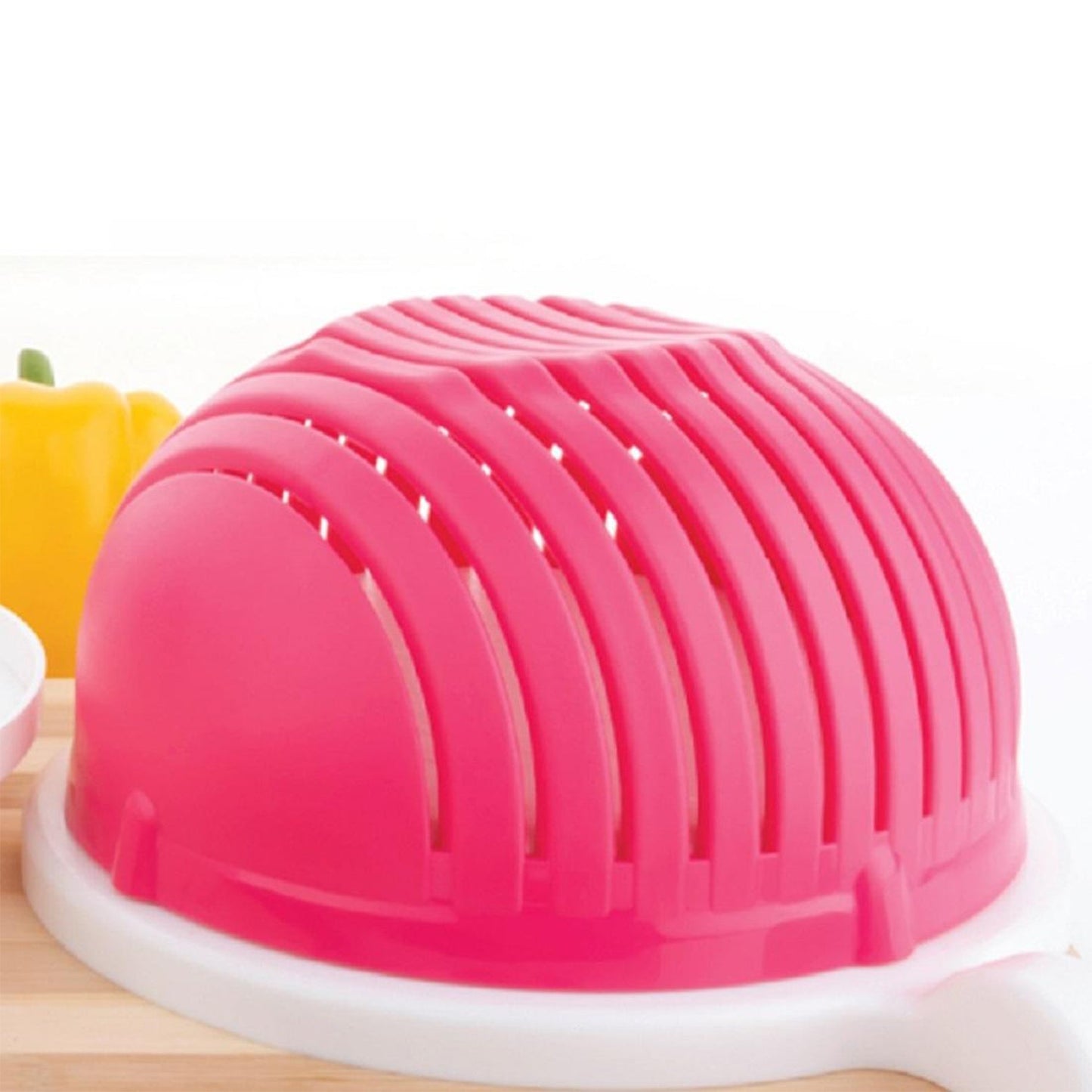 0743 Plastic Wave Shape Easy Salad Maker Chopper Cutter DeoDap