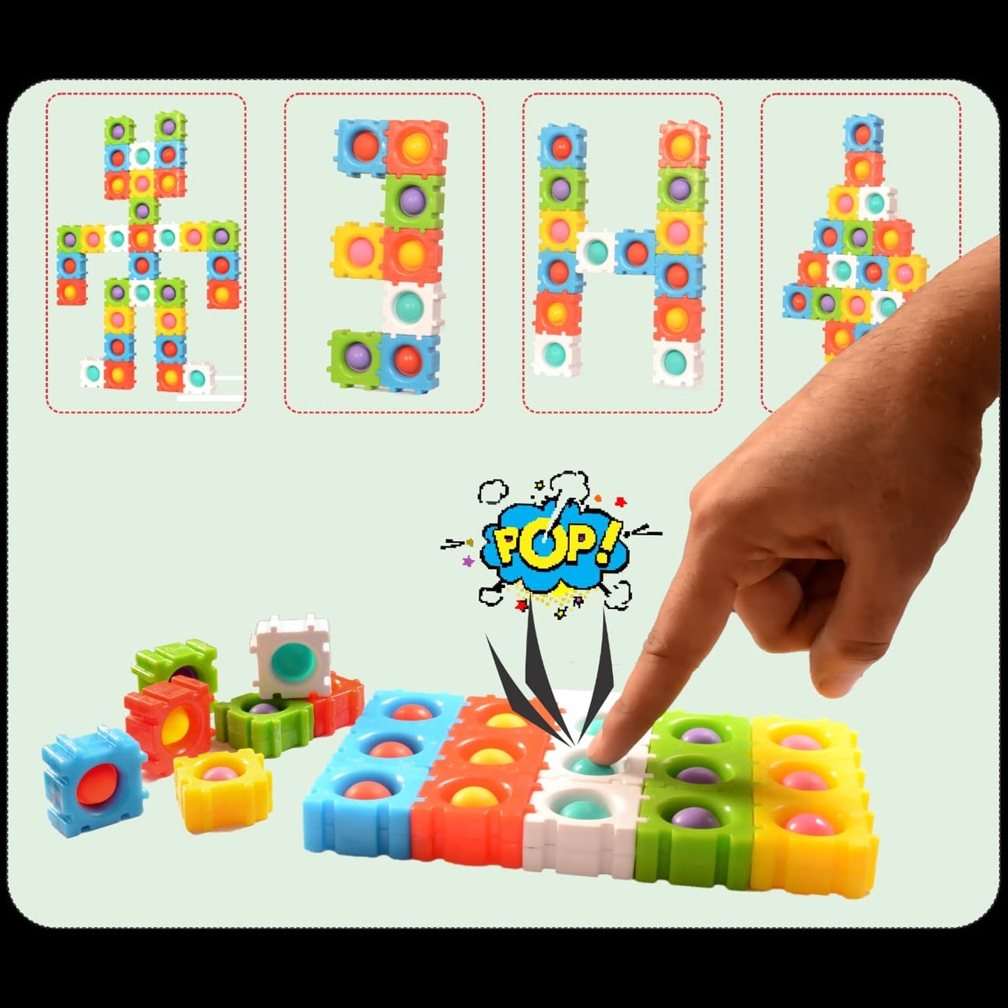 4788 Popit Puzzle Game 30Pc used by kids and children’s for playing and enjoying etc. DeoDap