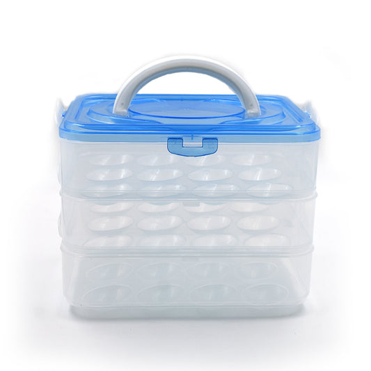 2643 3-Layer Plastic Refrigerator Egg Storage Box (36 Grid) DeoDap