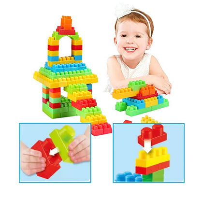 4431 Blocks Set for Kids, Play Fun and Learning Blocks for Kids Games for Children Block Game Puzzles Set Boys, Children (Multicolor, 120 Bricks Blocks) DeoDap