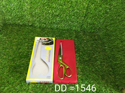 1546 Stainless Steel Tailoring Scissor Sharp Cloth Cutting for Professionals (8.5inch) (Golden) DeoDap