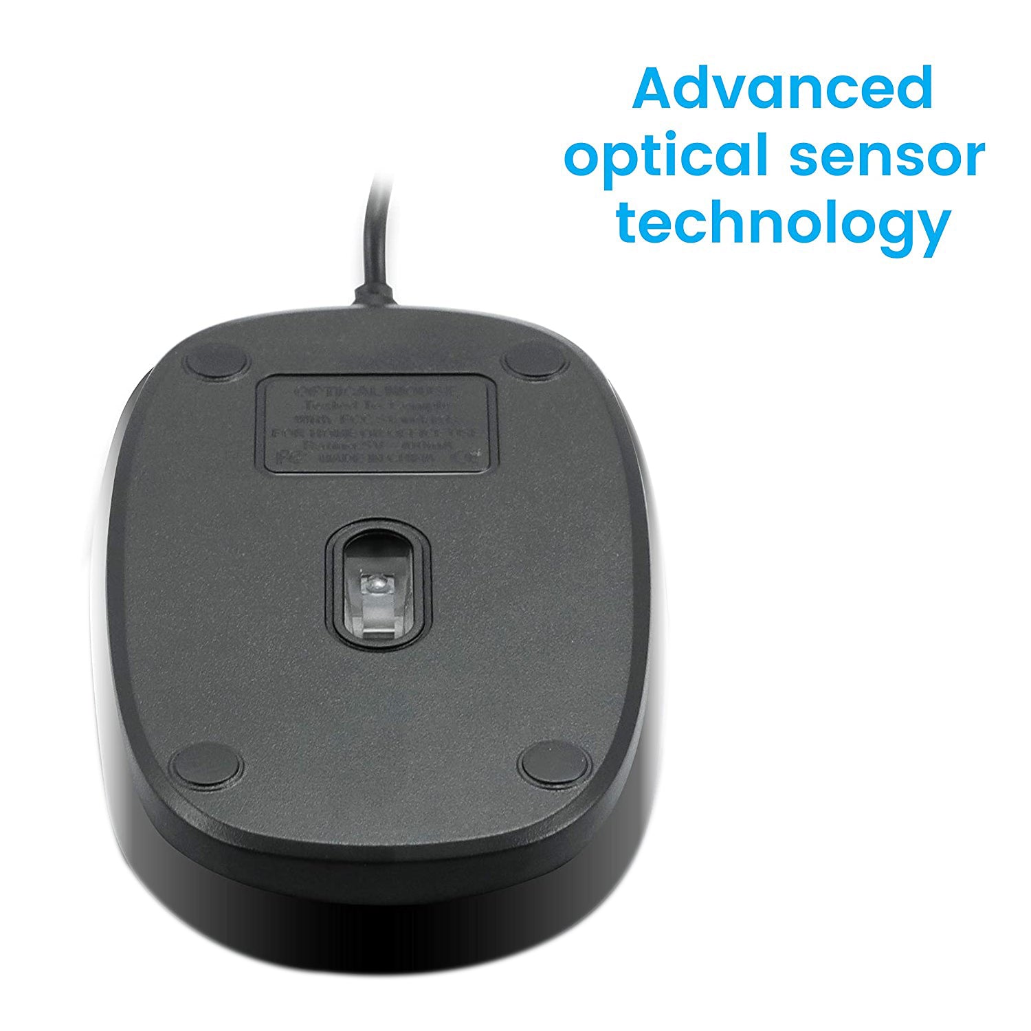 1422 Wired Mouse for Laptop and Desktop Computer PC With Faster Response Time (Black) DeoDap