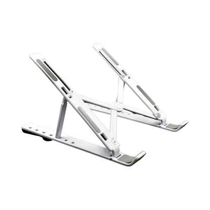 1320 Adjustable Laptop Stand Holder with Built-in Foldable Legs and High Quality Fibre DeoDap